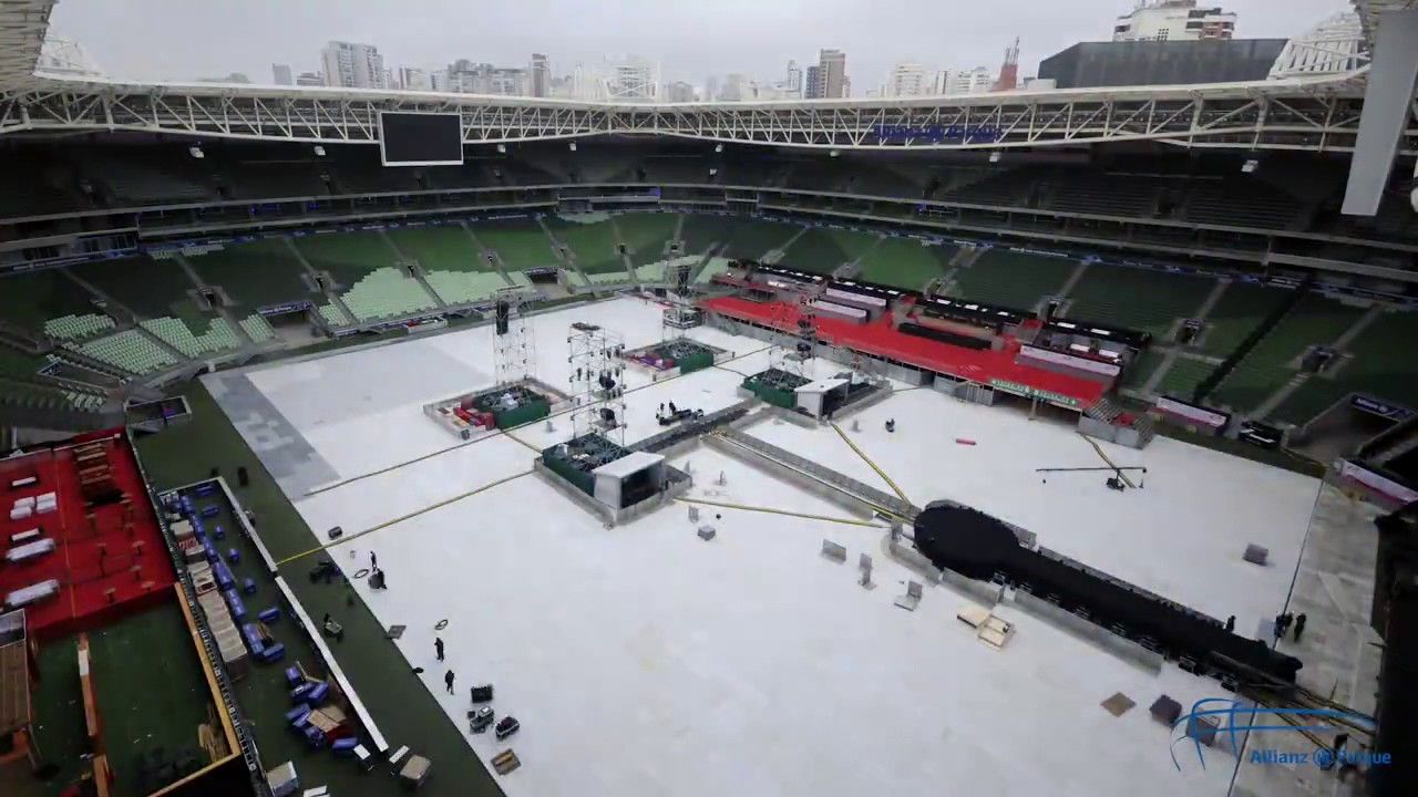 Allianz Parque - Montagem de Palco!!! - HD