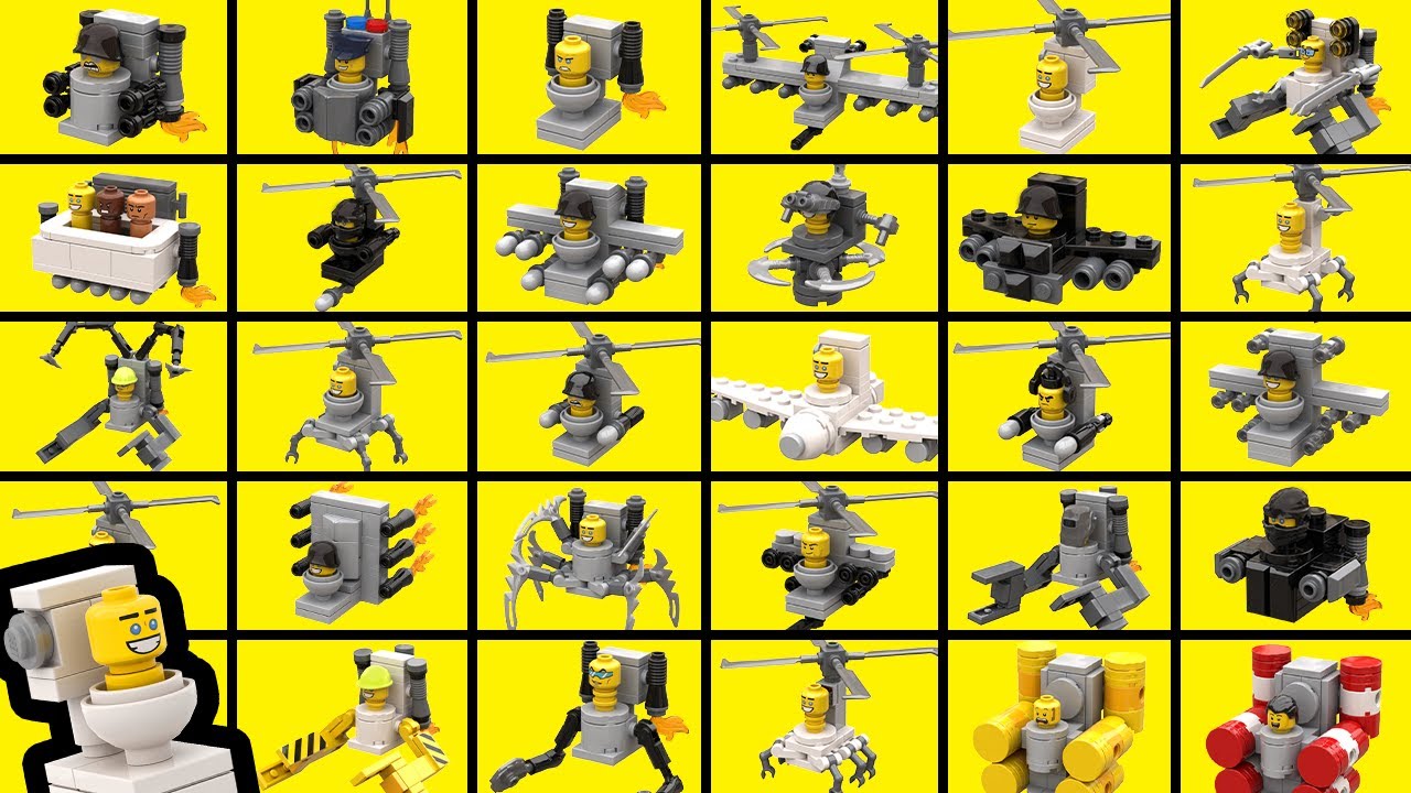 LEGO Skibidi Toilet: All Flying Toilets