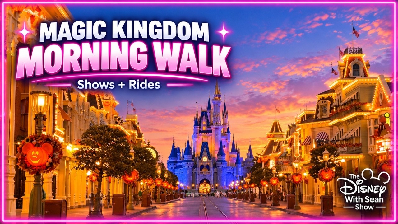 🔴 LIVE: Magic Kingdom Morning Walk at Disney World | Main Street, Cinderella Castle & Disney Magic