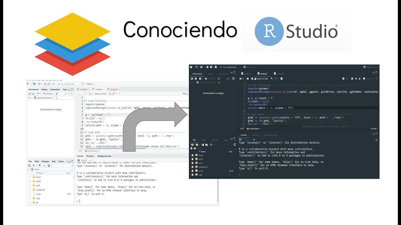 Conociendo interfaz de RStudio - Instalaci&oacute;n de temas y fonts para mejorar la visualizaci&oacute;n