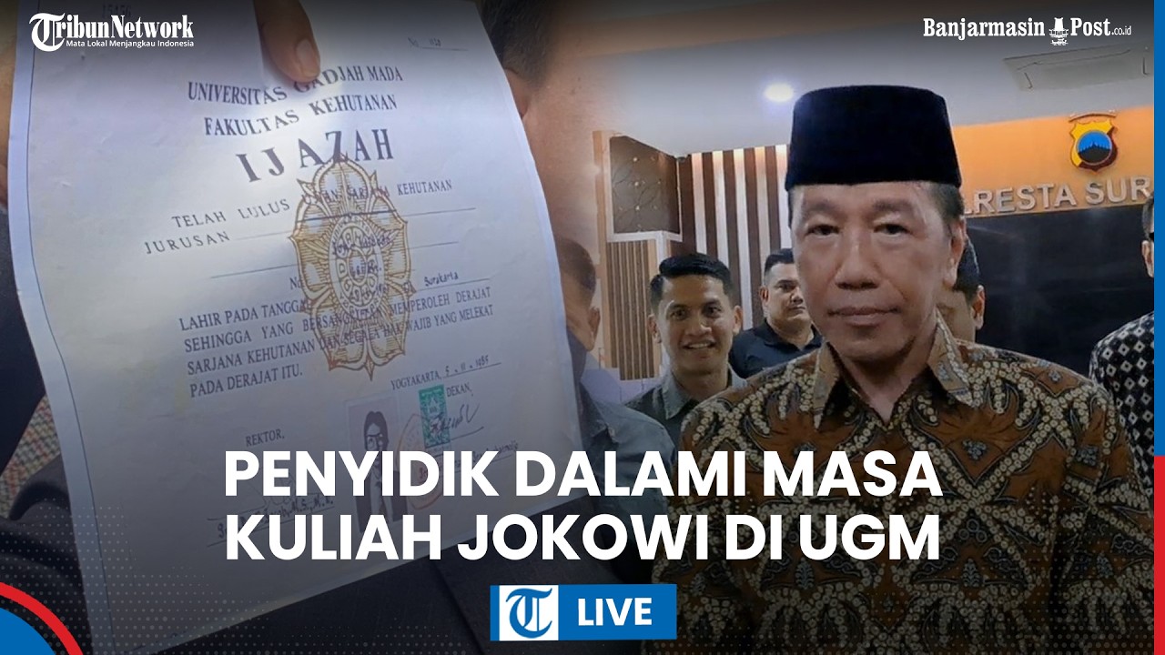 LIVE: Drama Dugaan Ijazah Palsu Berlanjut, Jokowi Diperiksa di Solo, Penyidik Dalami Masa Kuliah UGM