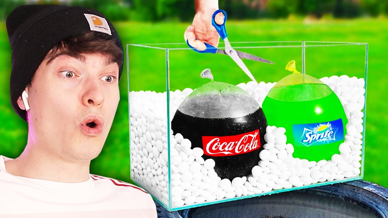 cool science experiment videos (coke vs mentos)