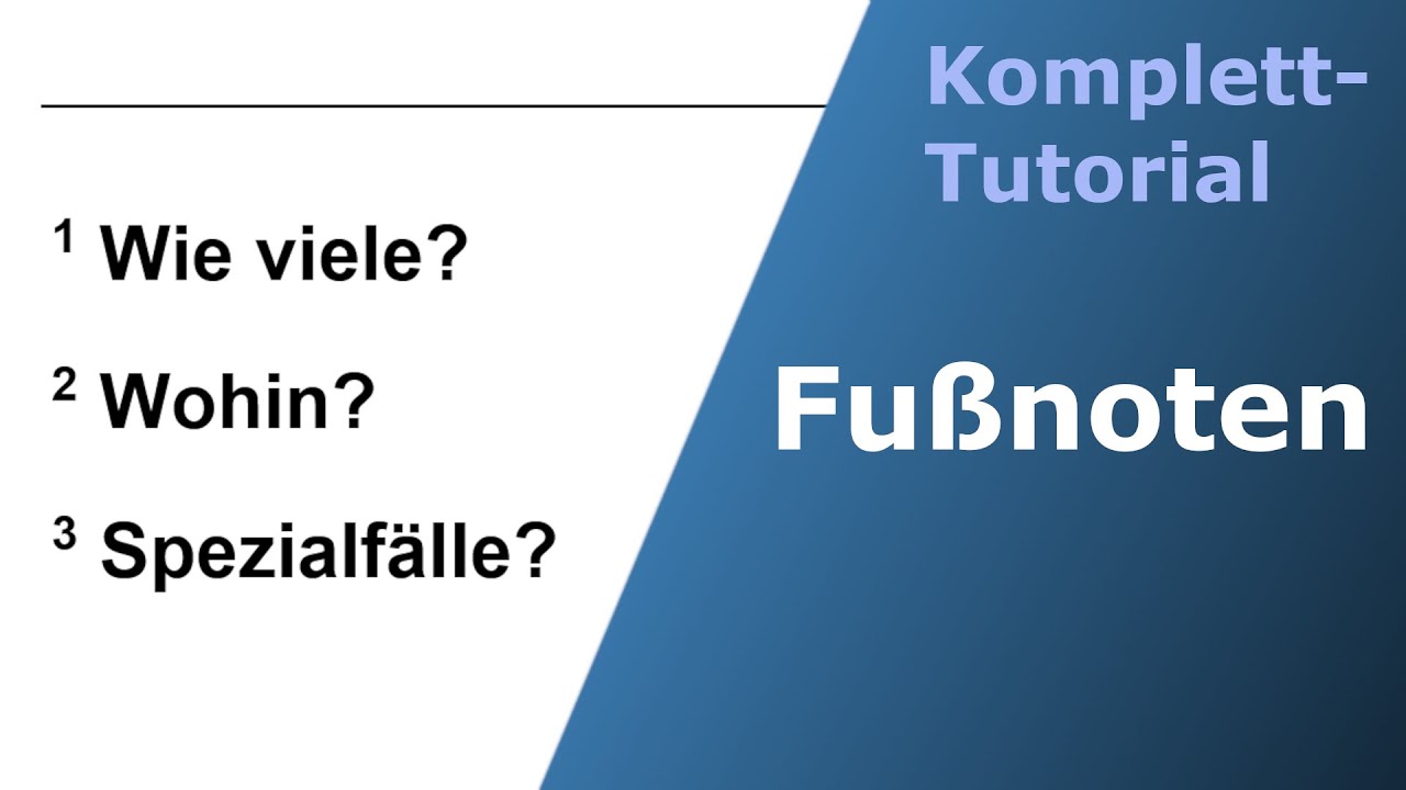 Fußnoten in Word: wie viele und wohin?