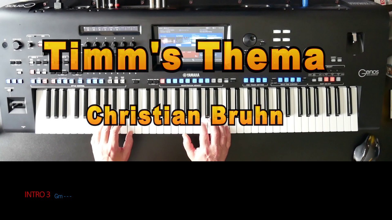 Timm's Thema - Christian Bruhn, Cover mit titelbezogenem Style, eingespielt auf Yamaha Genos.