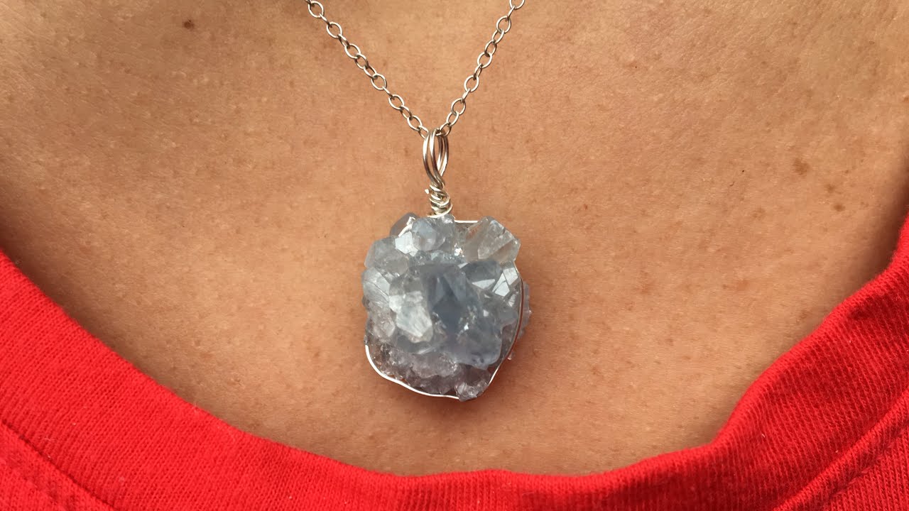 Cyber Monday Sale celestite necklace