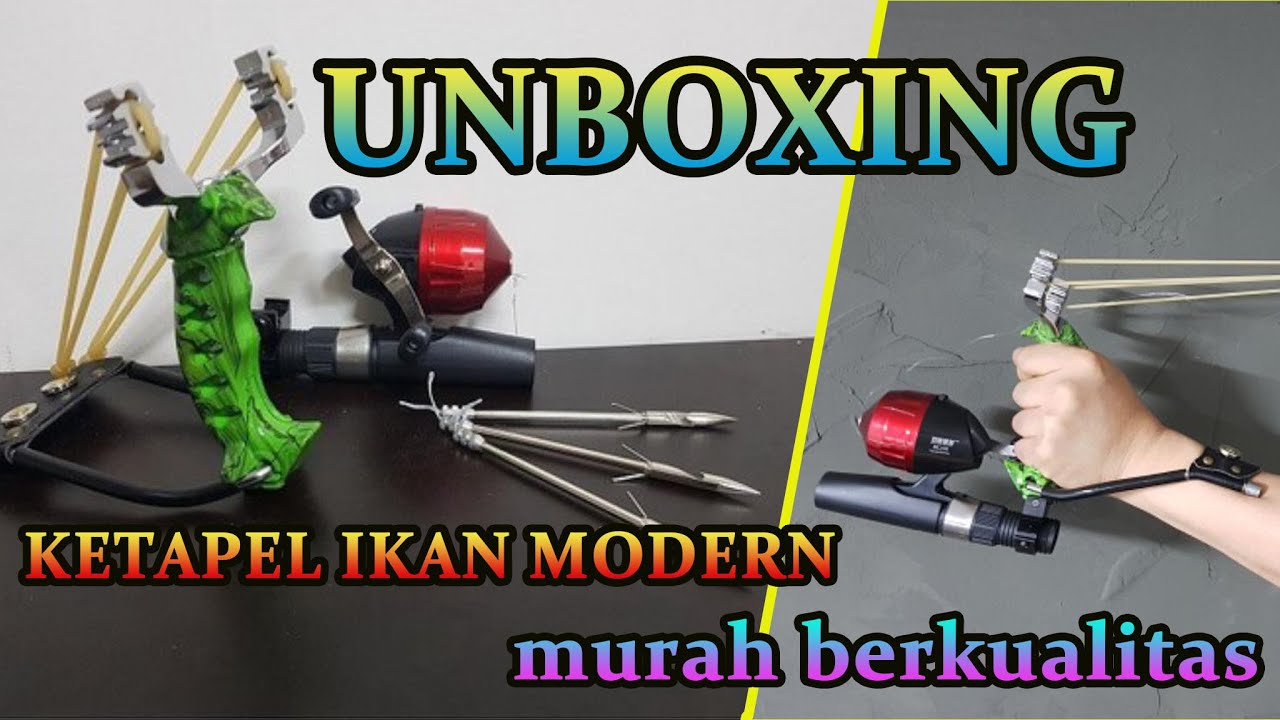 unboxing ketapel ikan murah