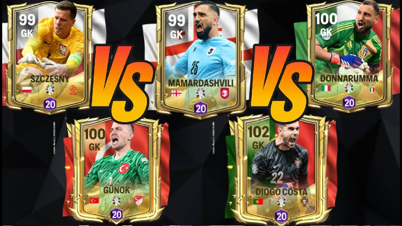 DONNARUMMA VS SZCZESNY VS DIOGO COSTA VS GÜNOK VS MAMARDASHVILI | ¿QUIEN ES EL REY? FC MOBILE 24