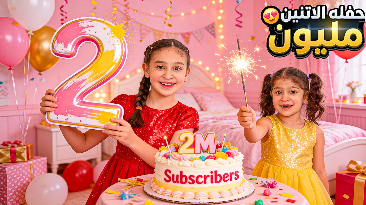 حفلة 2 مليون 😭💛 فاجأناهم بذهب + نفس الفساتين + جمعنا كل اللي بيحبوهم! (صدمة كبيرة)🥳
