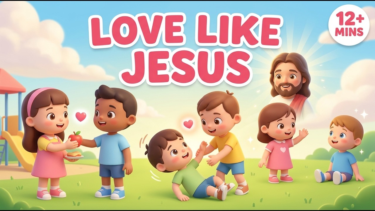 6 Songs to Teach Kids Kindness like Jesus ❤️ Love Like Jesus Medley (12 Mins)