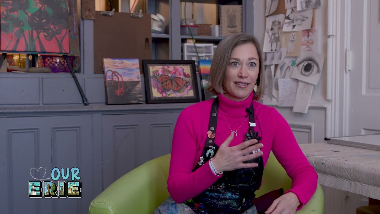 RLB Art Studio featured on “Our Erie” a chat with owner & teacher Rachel L Berlin.