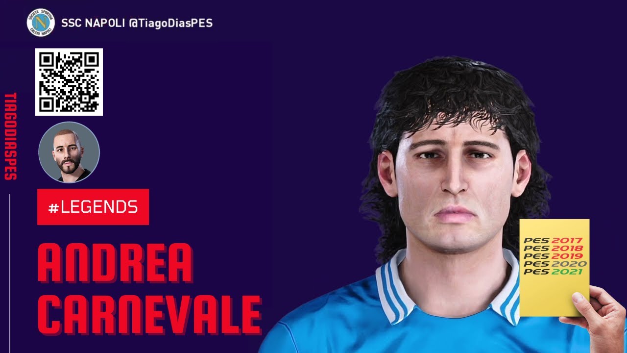 Andrea Carnevale @TiagoDiasPES (Napoli, Udinese) Face + Stats | PES 2021 | Donation: @nonnogol