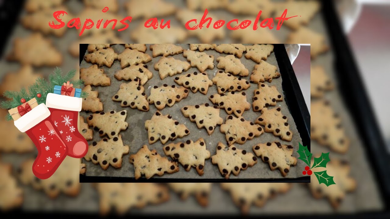 SAPIN AU CHOCOLAT  Vidéo 73- Saison 2   #recettefacile #cookiesdenoel #biscuit