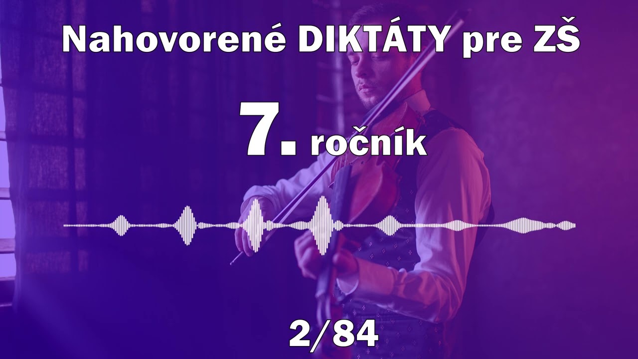 Diktát č. 2 - jedni/jedny (pre 7. ročník ZŠ)