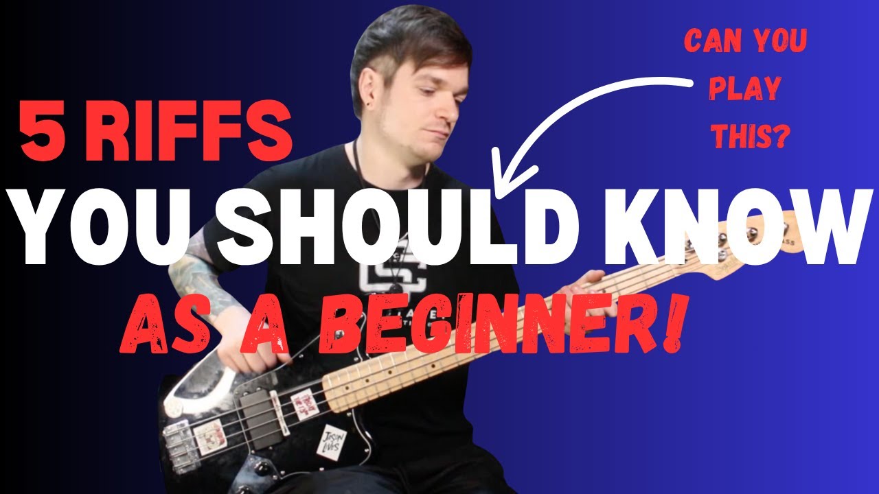 5 Bass Riffs You SHOULD Know As A Beginner! 