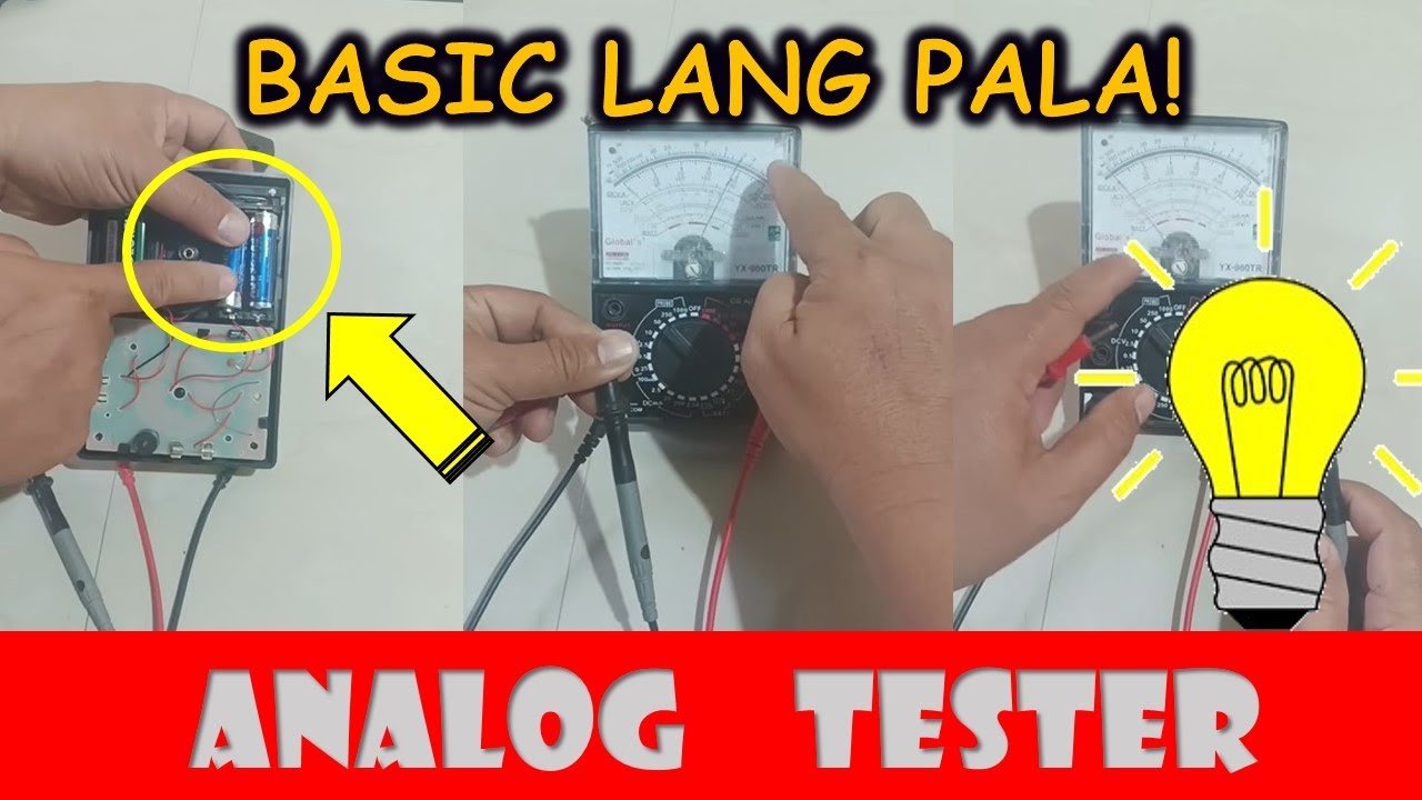 Paano maging accurate ang pointer ng analog tester niyo | Basic tutorial