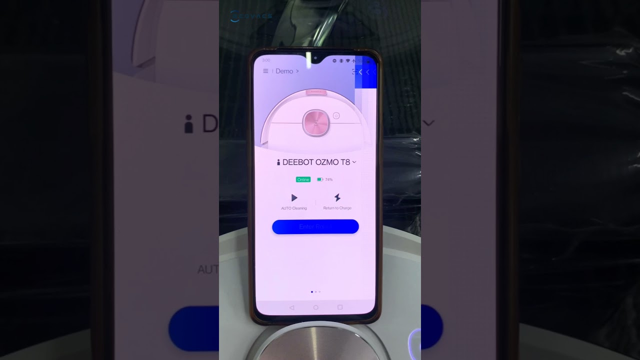 Deebot Ozmo T8 App Connection Android and IOS