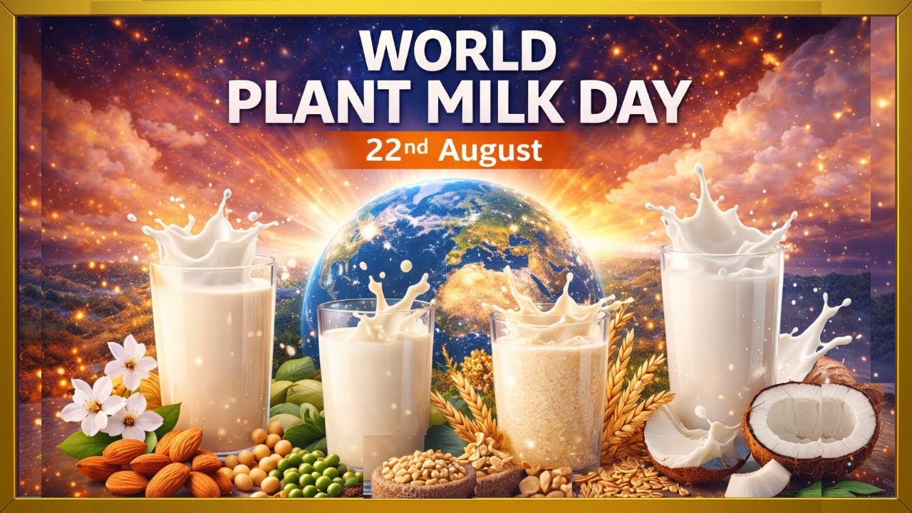 World Plant Milk Day - 22 August | #worldplantmilkday #22august