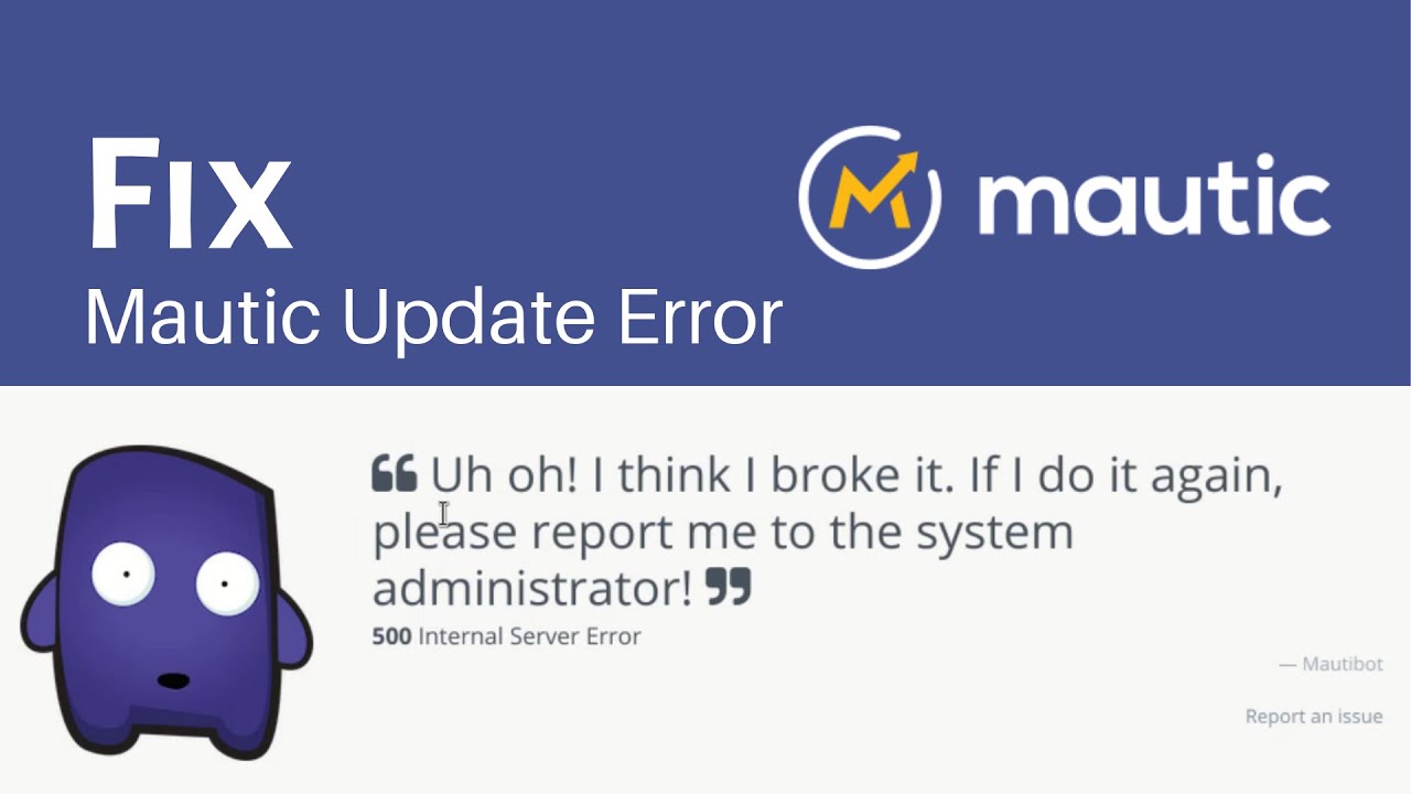 How to Update Mautic Securely and Fix Error