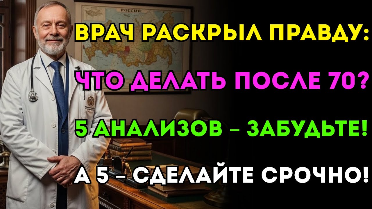 Врач: после 70 лет откажитесь от 5 проверок! Делайте 5, что по-настоящему спасут жизнь.