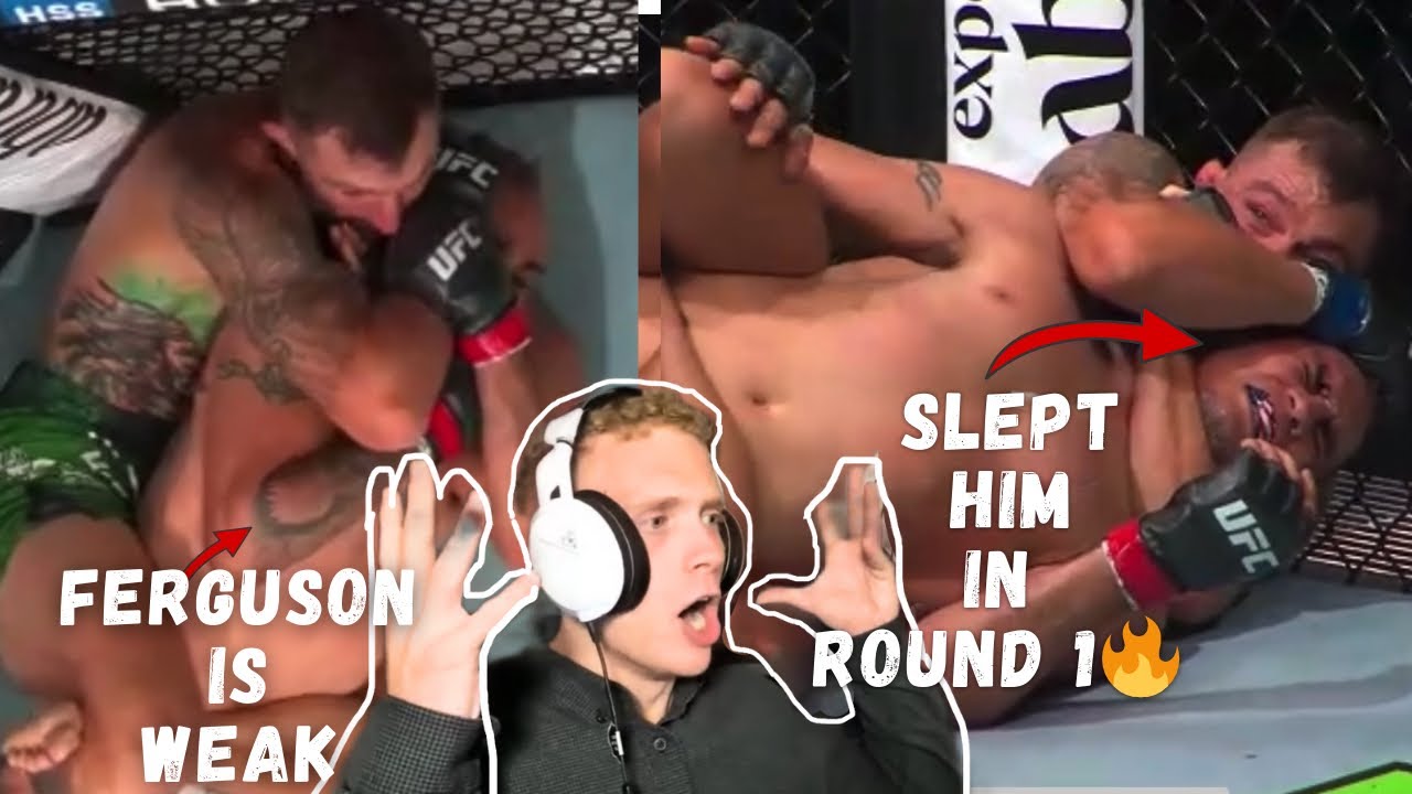 LUCAS TRACY reacts to Tony Ferguson Submission Vs Michael Chisea