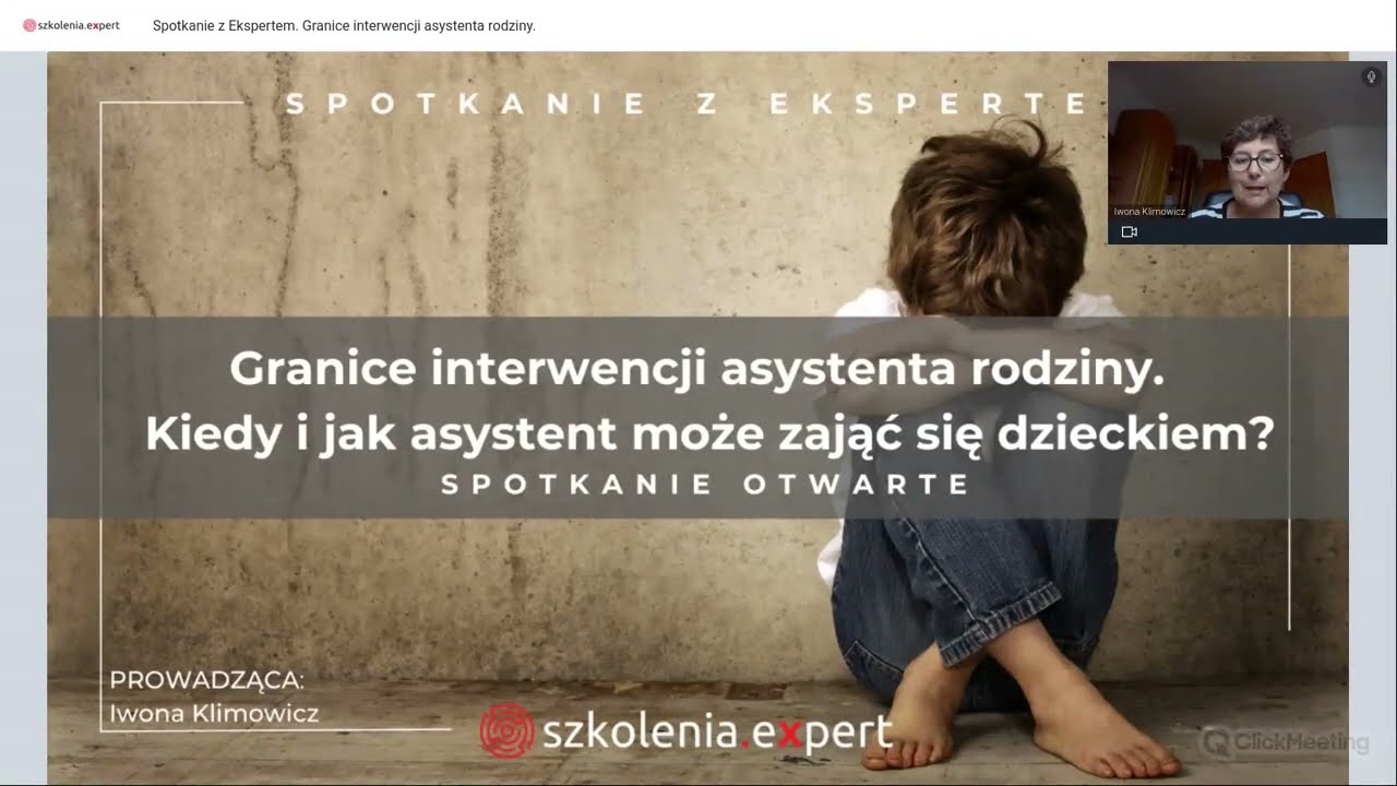 Granice interwencji asystenta rodziny. [Spotkanie z Ekspertem].