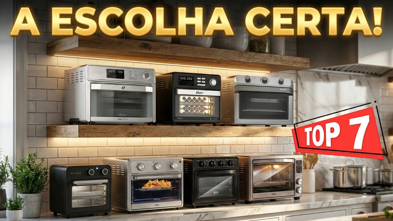 Qual o MELHOR Forno Elétrico com Air Fryer de 2025? (Top 7)