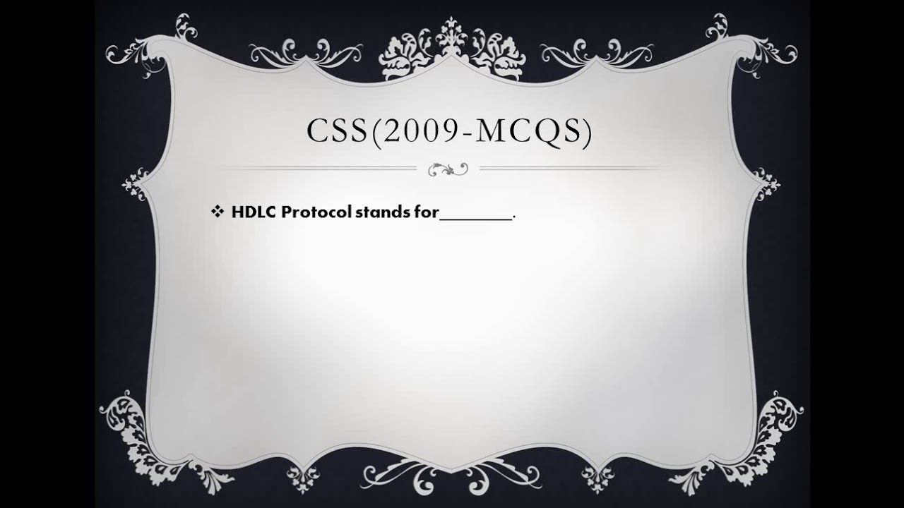 CSS Computer Science 2009 mcqs