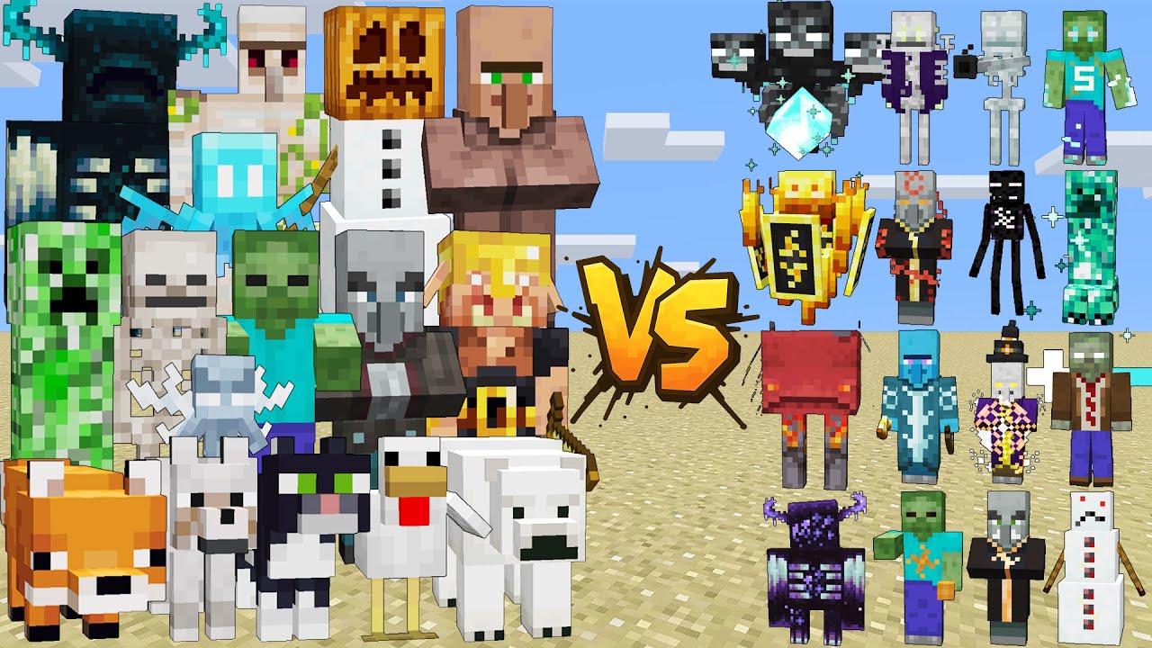 TITAN MOBS VS SUPER MOBS - TOURNAMENT | EPIC FIGHT MINECRAFT