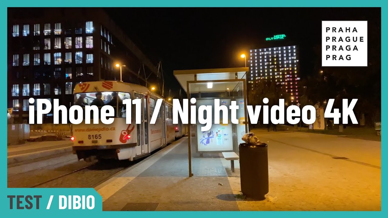 iPhone 11 - night camera test 4K - LOW LIGHT #TESTovka