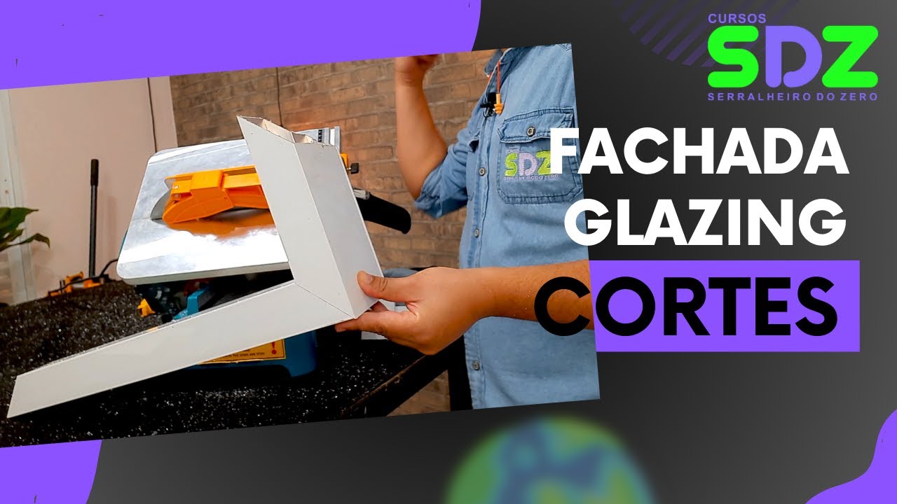 Fachada Glazing - Cortes - Aula 1 - Meia coluna