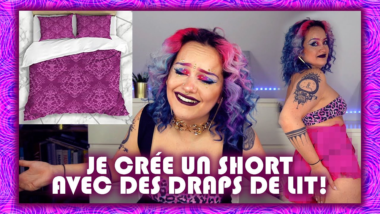 JE CRÉE UN SHORT DE PINUP AVEC DES DRAPS DE LIT!!!