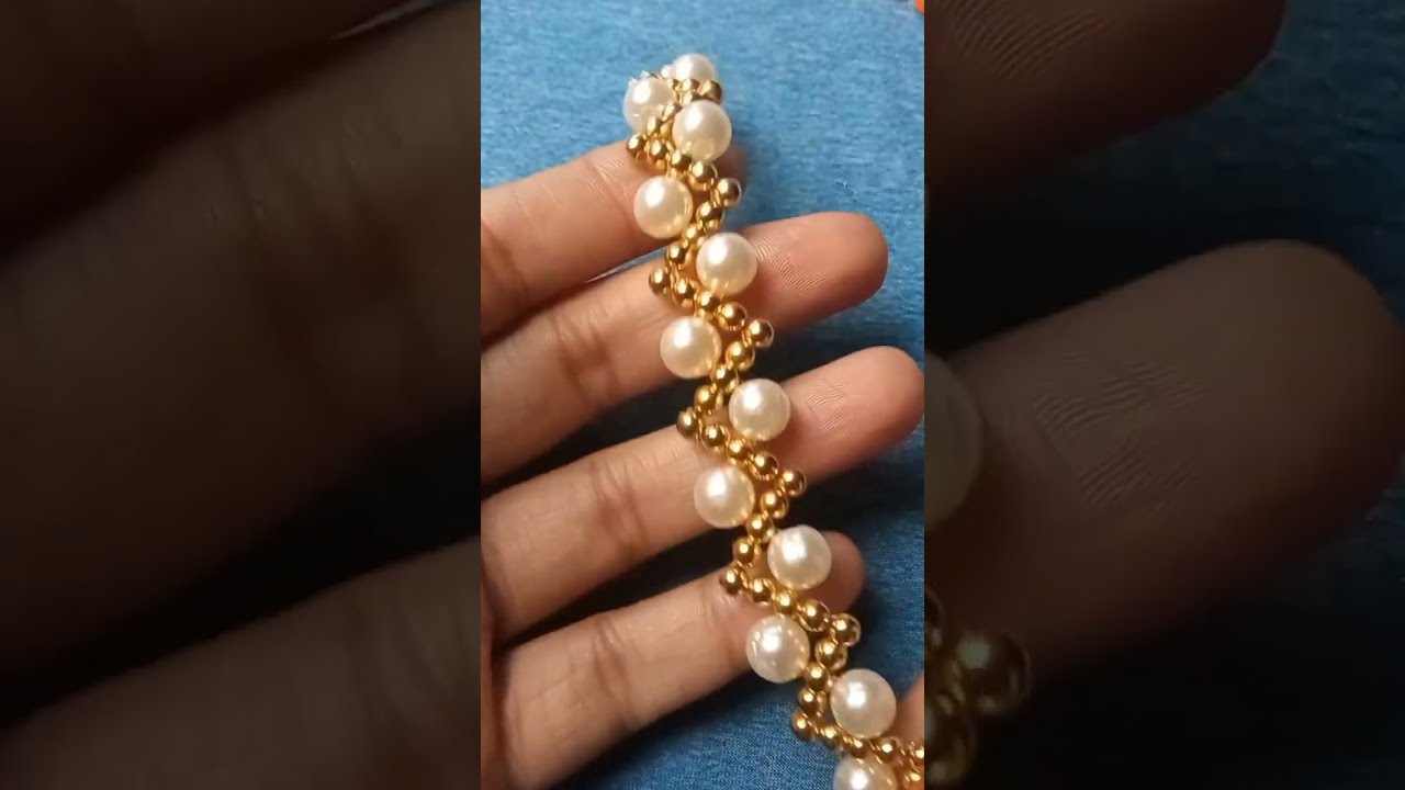 how to make New anklet making at home #viral #jewelrymaking