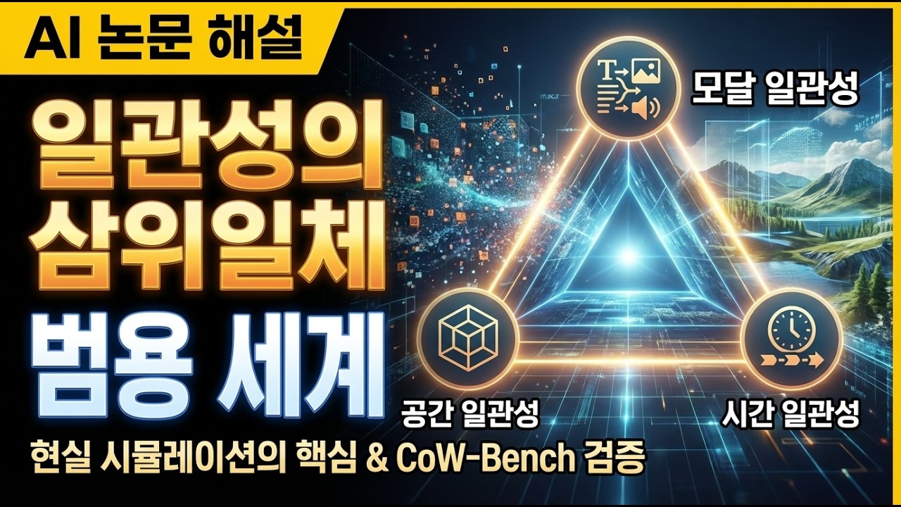 일관성의 삼위일체: 범용 세계 모델을 위한 새로운 정의 원칙 | AI 논문 26년 02월