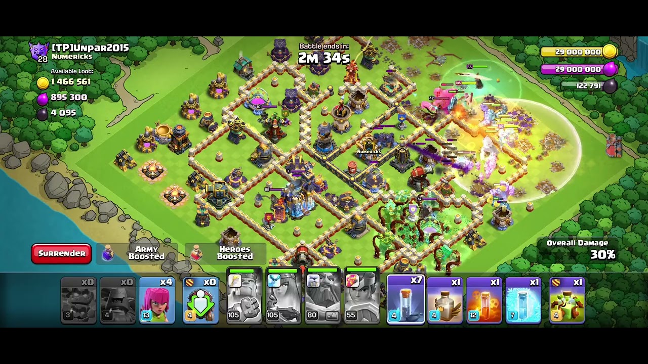 Mass Meteor Golem attack despite of being nerfed