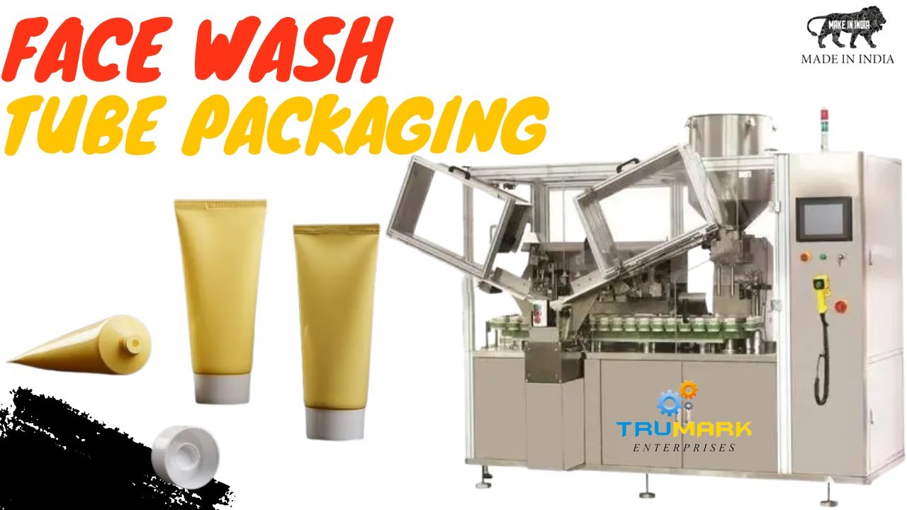 AUTOMATIC FACE WASH TUBE FILLING AND SEALING MACHINE