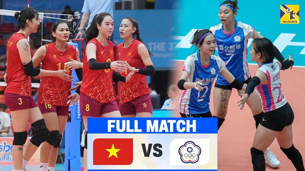 Full HD | VIỆT NAM vs ĐÀI BẮC TRUNG HOA | Song tấu Thanh Thúy - Như Quỳnh thăng hoa bắn phá