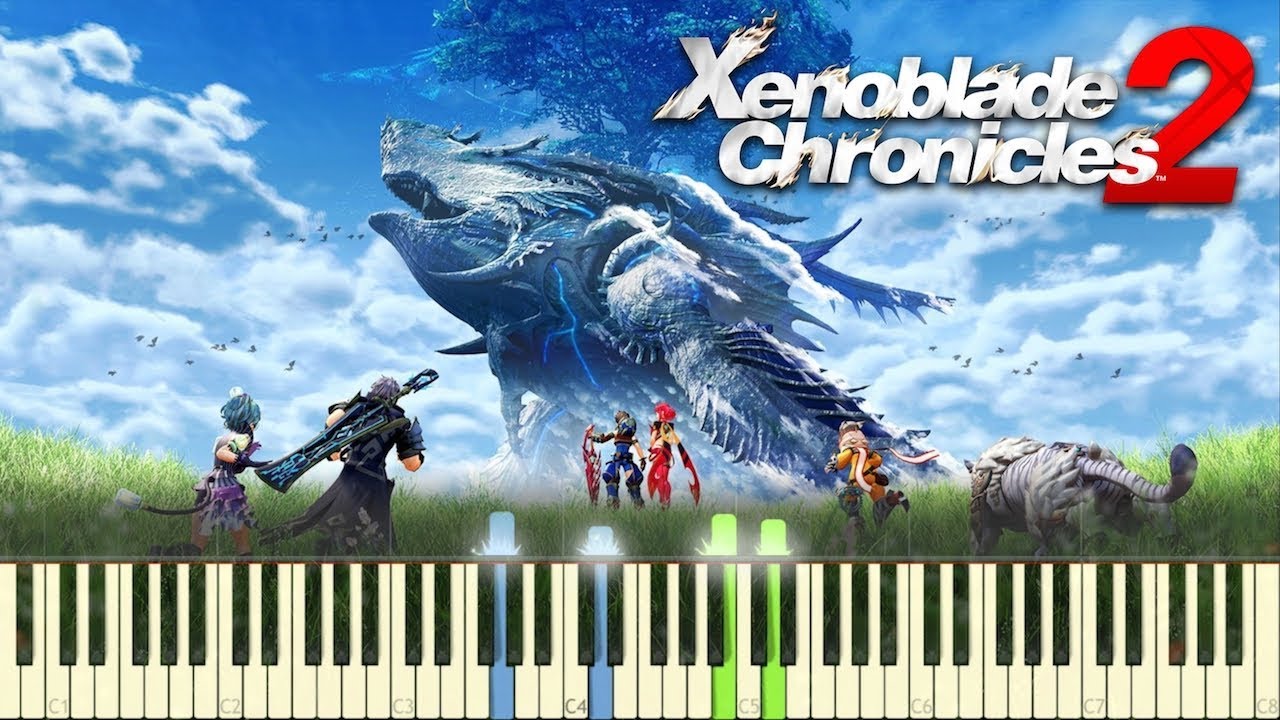 Xenoblade Chronicles 2 - Elysium, in the Blue Sky - Piano (Synthesia)