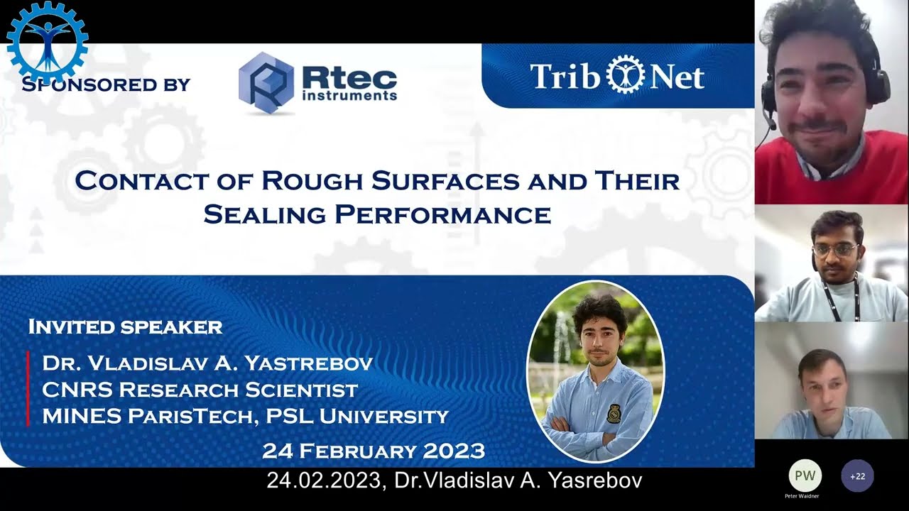 Rough Surface Contact and Sealing Performance | Dr. Vladislav Yastrebov | Tribology Webinar