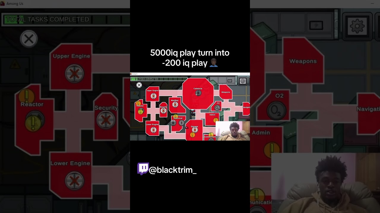 5000 iq play turn into -200iq play Amongus 