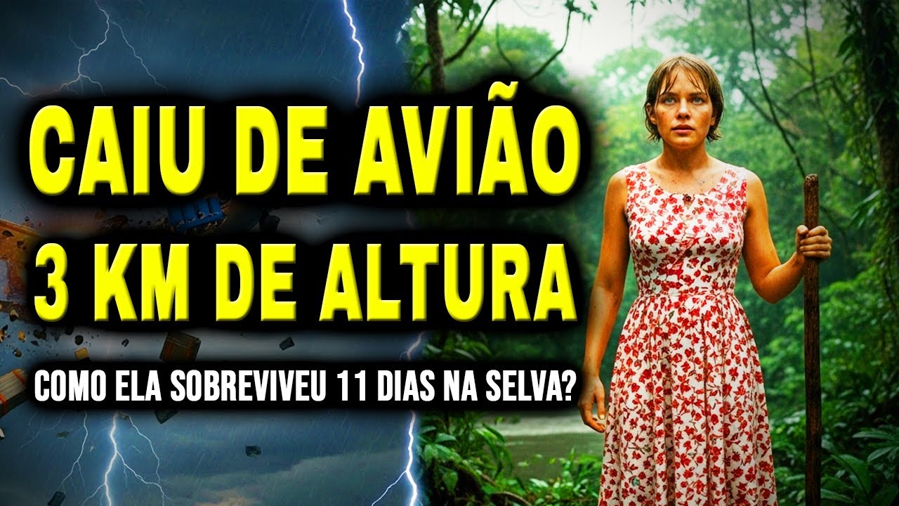 Sobrevivendo 11 Dias na SELVA após Cair de Avião a 3Km de Altura! História Real de Sobrevivência