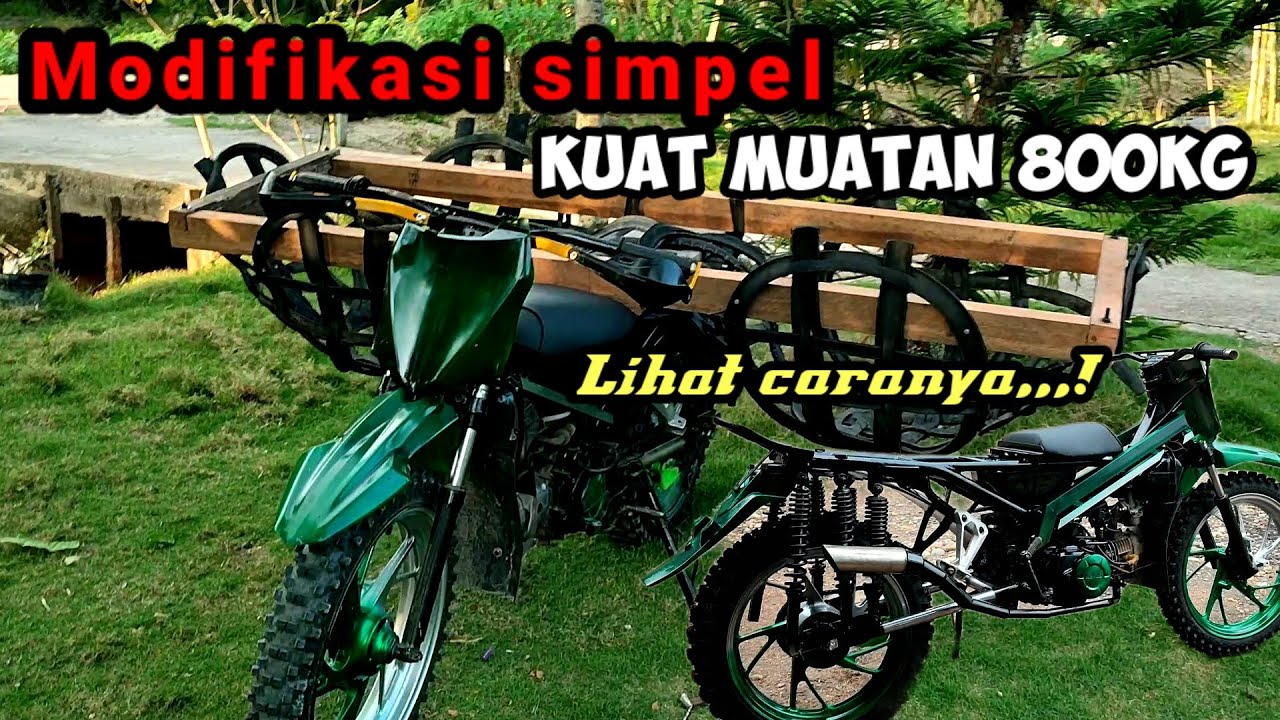 DIJAMIN KUAT!! Rombak Motor Standar Jadi Spek Ojek Sawit Kapasitas Muatan -+1Ton