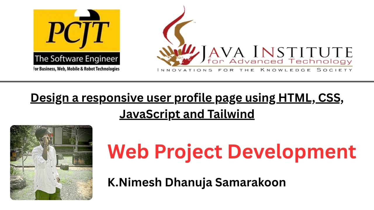 Design a responsive user profile page using HTML, CSS, JavaScript and Tailwind