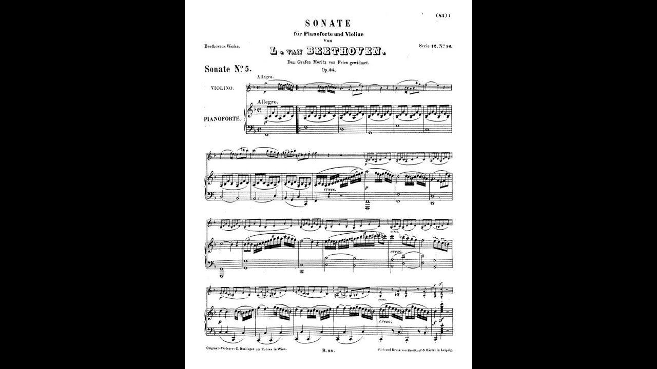 Beethoven Violin Sonata No. 5 in F Major 