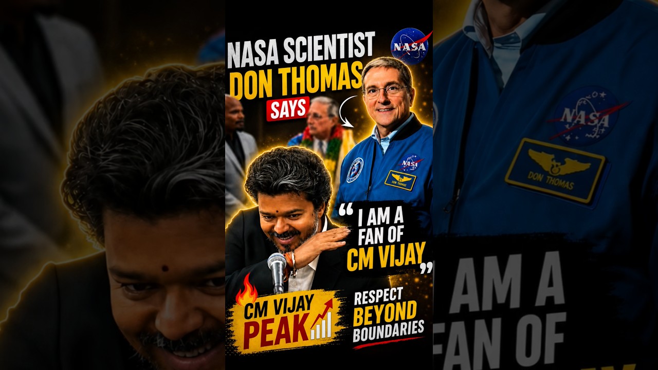 NASA SCIENTIST IS A FAN OF CM VIJAY!🚀🇮🇳 #cmvijay #vijay #nasa #tvk #youtubeshorts #trending #viral