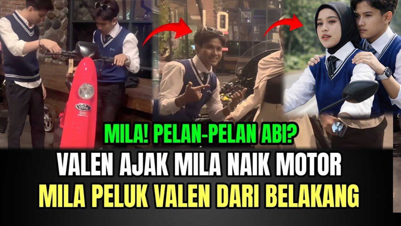 BAPER! Mila Tiba-tiba Peluk Valen dari Belakang Saat Touring Motor, Netizen Salah Fokus!