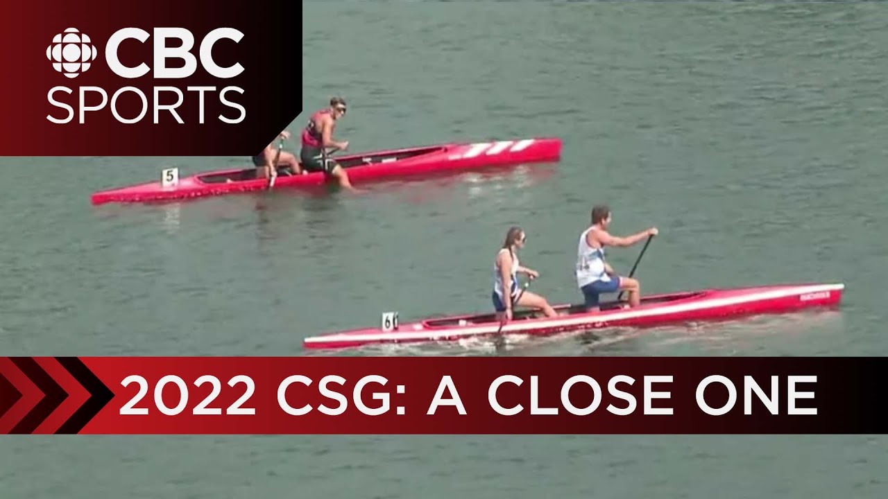 Nova Scotia takes gold in c-2 500m canoe kayak mixed race at 2022 Canada Summer Games | CBC Sports