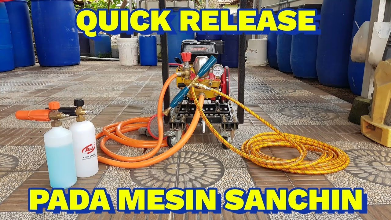 STEAM SANCHIN | PASANG QUICK RELEASE PADA MESIN STEAM SANCHIN, SUMURA, MATRIX