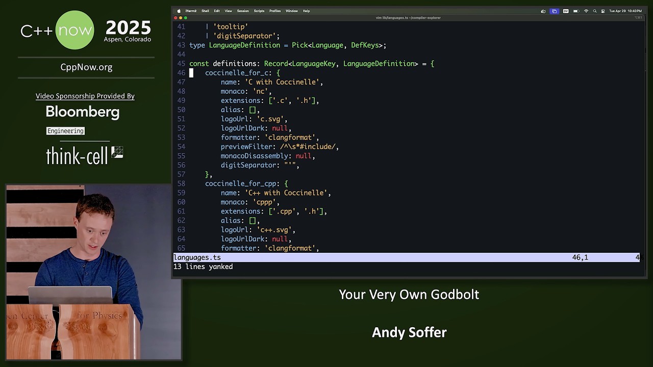Lightning Talk: Your Very Own Godbolt - Andy Soffer - C++Now 2025