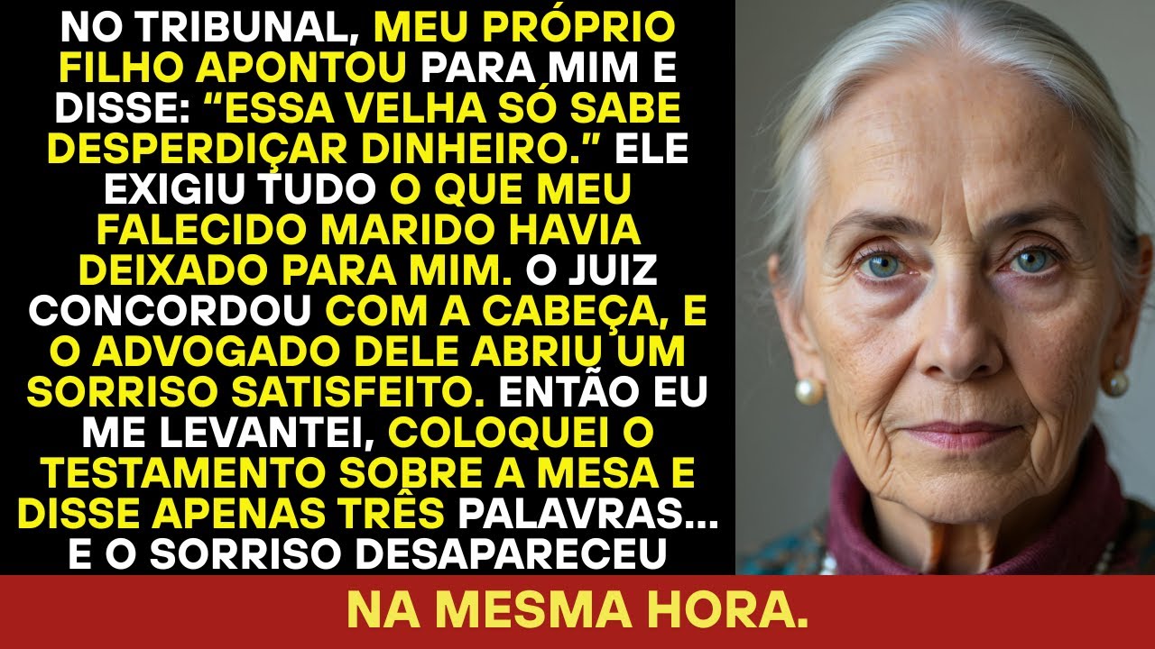 Sessão do inventário: meu filho reivindicou tudo — minhas palavras calaram o juiz