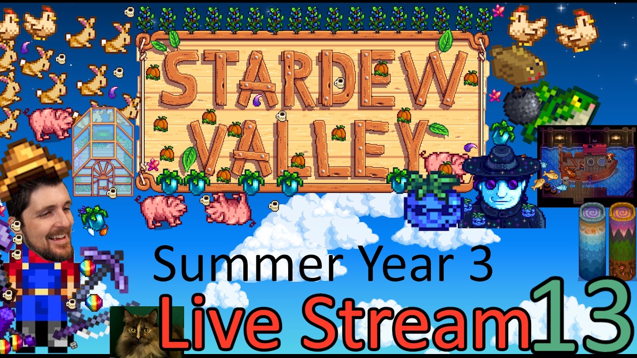 Perfection Tracker 34% Summer Year 3 🌷😎 Stardew Valley Live Stream 13 #yearofvariety